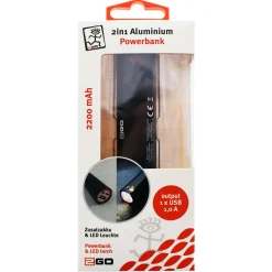 ACV Electronic GmbH Batterien & Akkus<2 in 1 Powerbank 2200mAh + LED-Leuchte