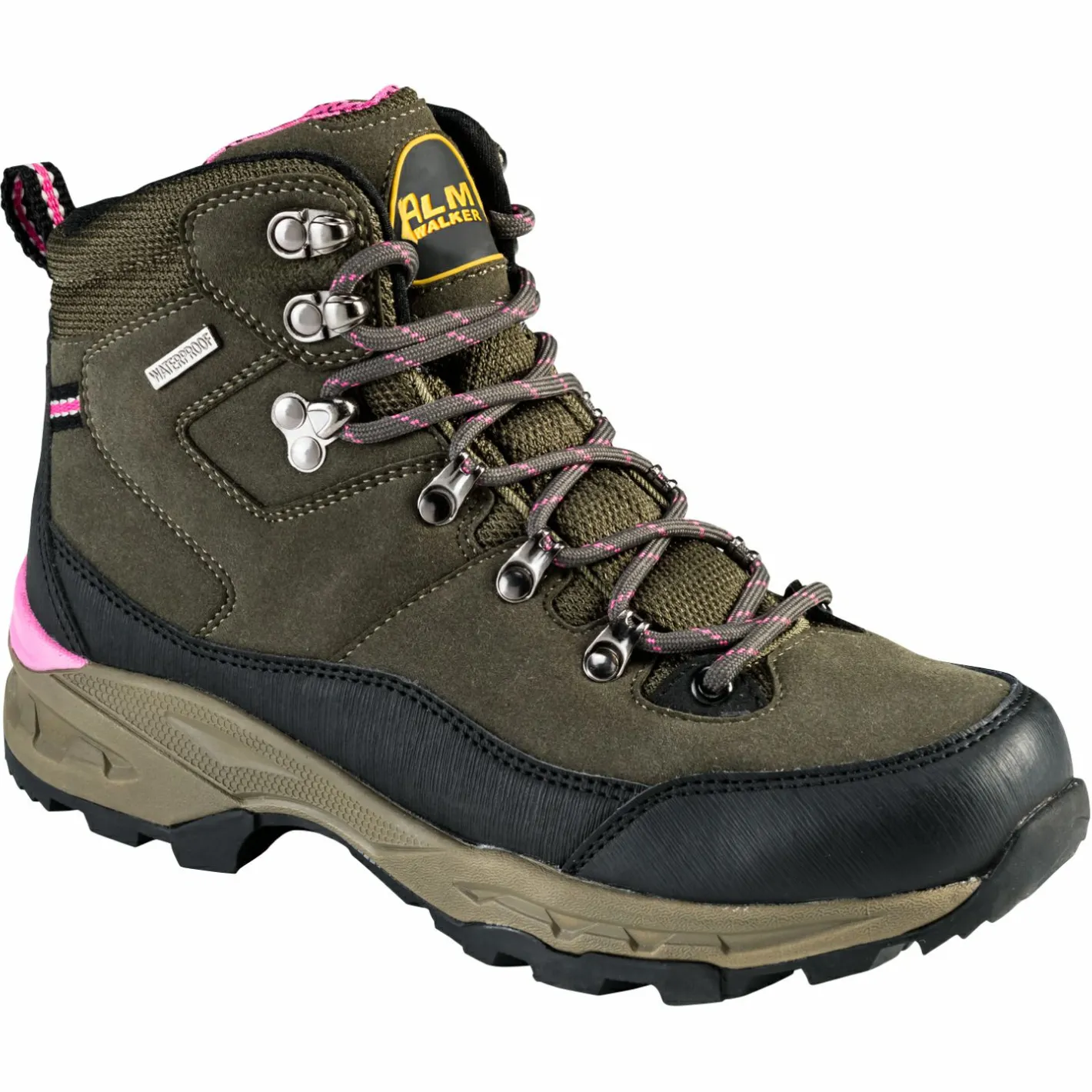 Discount Almwalker Outdoorboots Ventura Pro Damen (Oliv/Schwarz/Rosa)