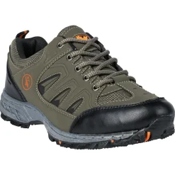 Almwalker Angel- & Outdoor-Schuhe<Outdoorschuhe Basecamp IV Herren (Oliv/Schwarz)