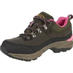 Hot Almwalker Trekkingschuhe Ventura Pro Low Damen (Khaki/Pink)