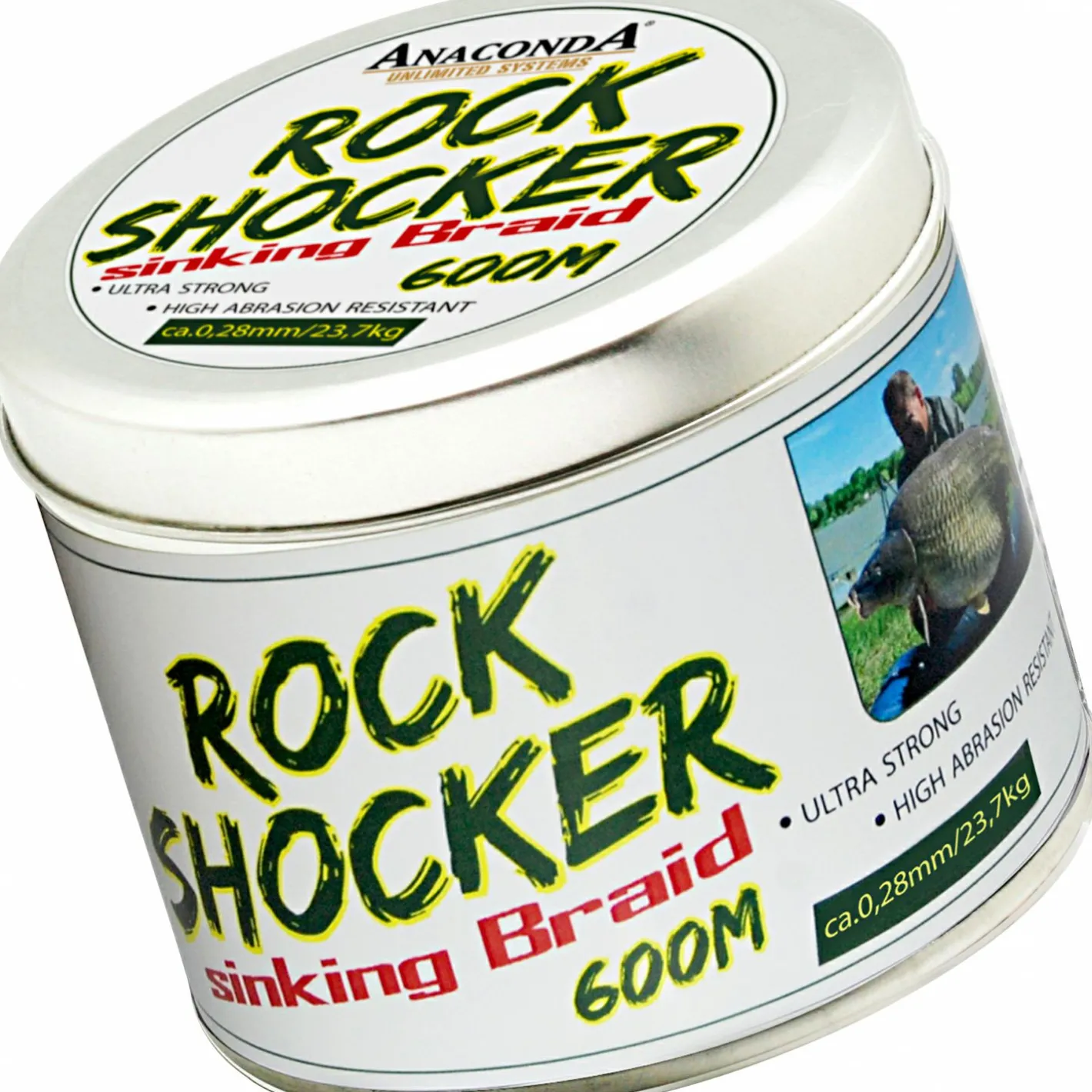 Anaconda Karpfenschnüre|Geflochtene Schnüre<Angelschnüre Rockshocker (grün, 600 m)
