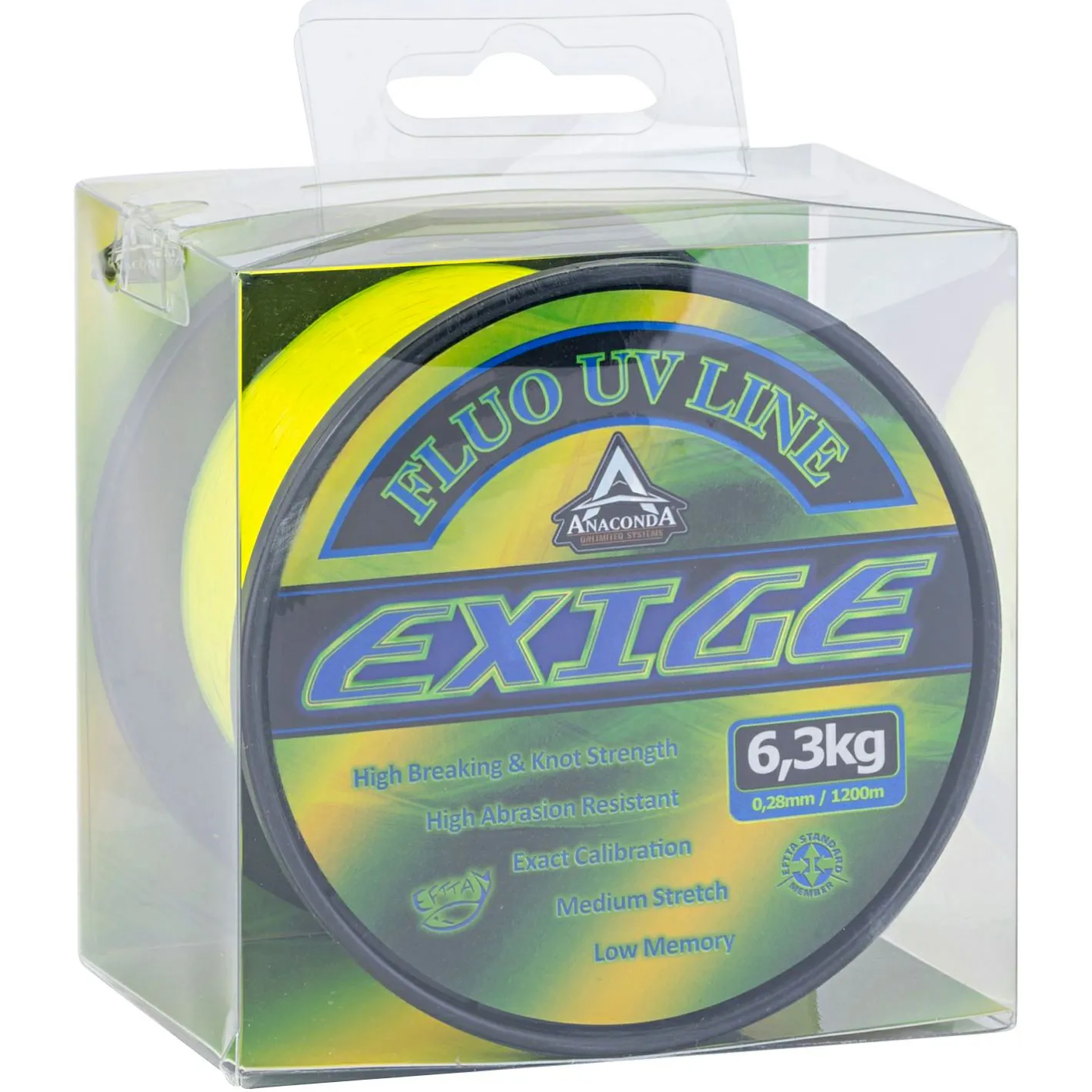 Anaconda Karpfenschnüre|Karpfenschnüre<Exige Fluo UV Carp Line