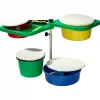Anplast Angelkoffer & Angelboxen ·Madendosen & Angelzubehör-Dosen|Angelfutter-Zubehör<4er Set Madendosen + faltbare Halterung