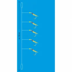 Online Aquantic Real Skin Vorfach Rig 5 (Chartreuse)