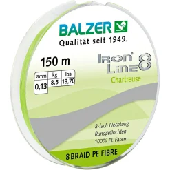 Outlet Balzer Angelschnur Iron Line 8 (chartreuse)