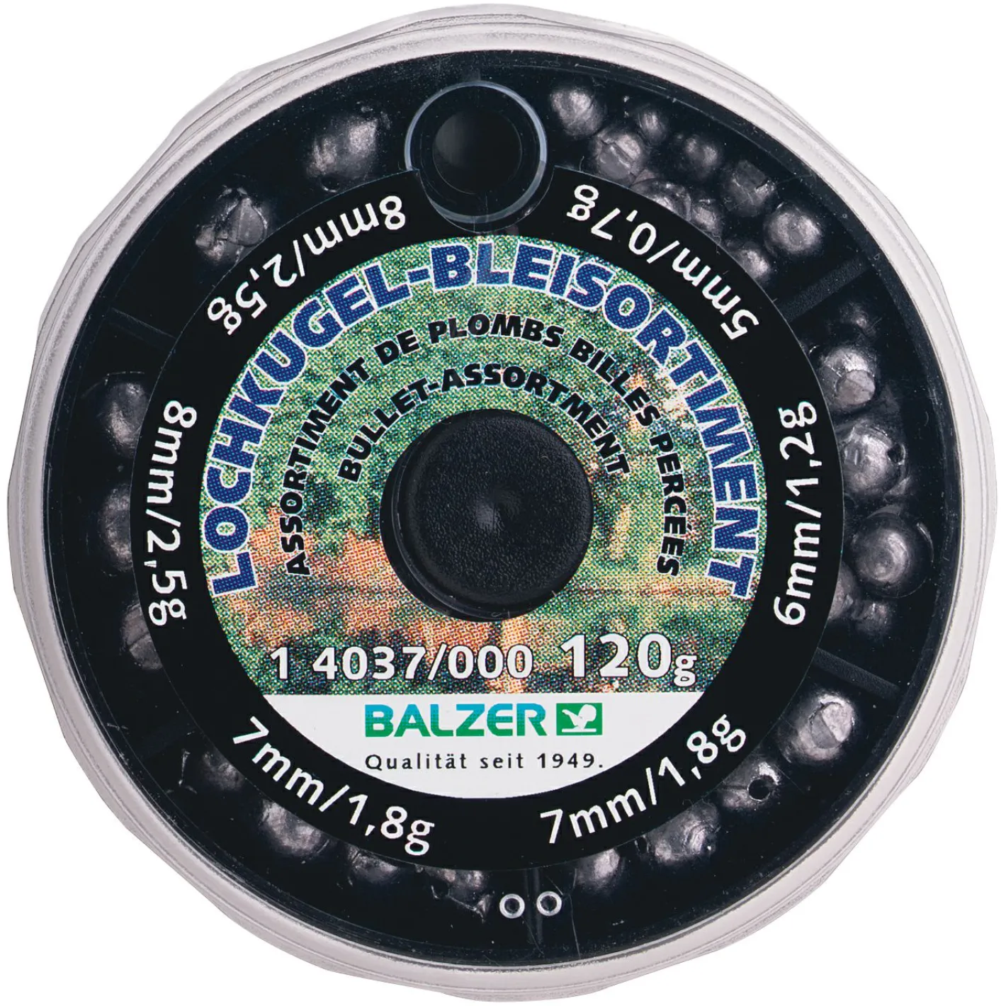 Balzer Angelbleie<Lochkugel Bleisortiment