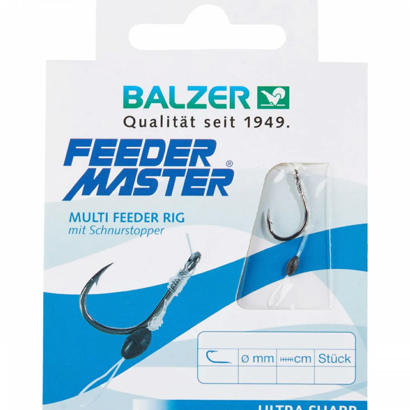 Discount Balzer Method Feeder Haken mit Schnurstopper