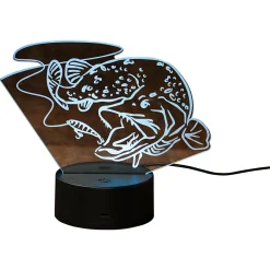 Bearstep Angel-Dekoration|Geschenkideen Für Angler<LED Deko Hecht