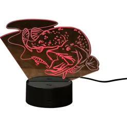 Bearstep Angel-Dekoration|Geschenkideen Für Angler<LED Deko Hecht