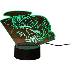 Bearstep Angel-Dekoration|Geschenkideen Für Angler<LED Deko Hecht
