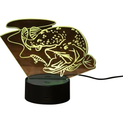 Bearstep Angel-Dekoration|Geschenkideen Für Angler<LED Deko Hecht