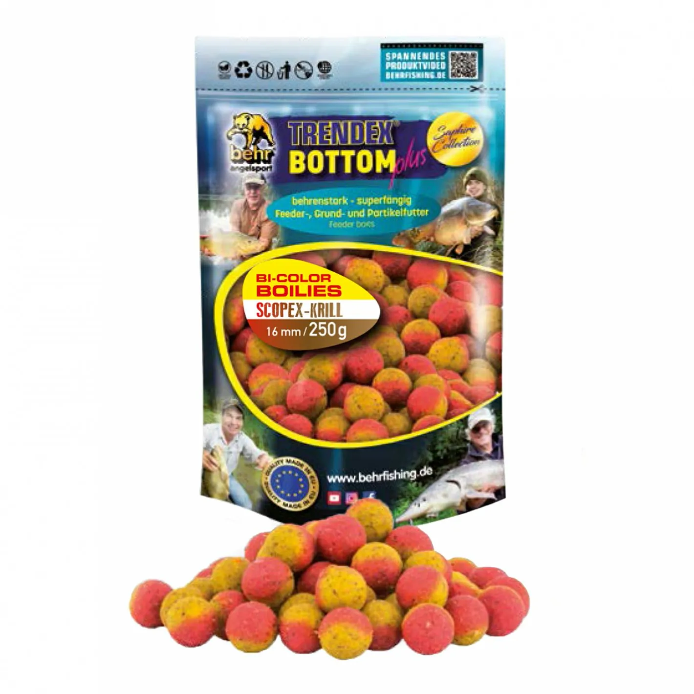 New Behr Bi-Color Boilies (Scopex-Krill)