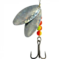 Behr Raubfischangeln Kunstköder|Waller-Kunstköder<Waller-Spinner Modell 2 (Doppel-Blatt silber)
