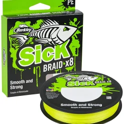 Berkley Geflochtene Schnüre<Angelschnur Sick Braid (150m, Hi-Viz Yellow)