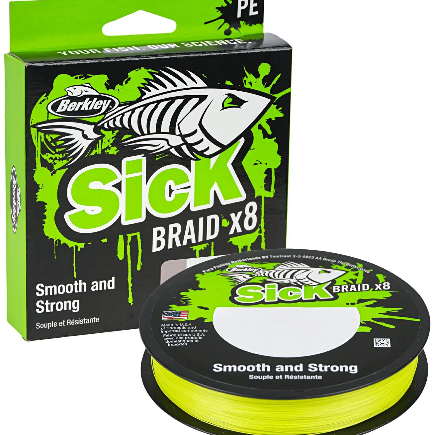 Online Berkley Angelschnur Sick Braid (300m, Hi-Viz Yellow)