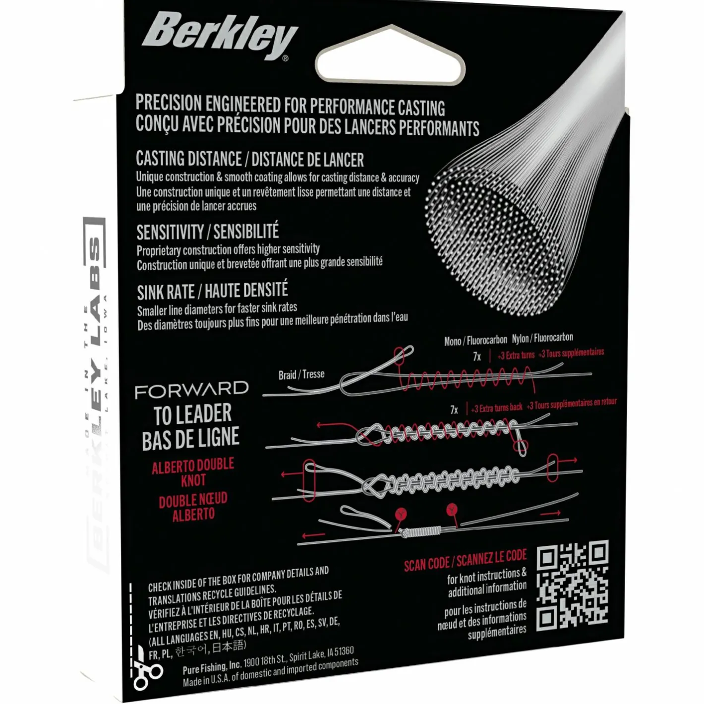 Berkley Monofile Schnüre<Forward (Crystal, 150 m)