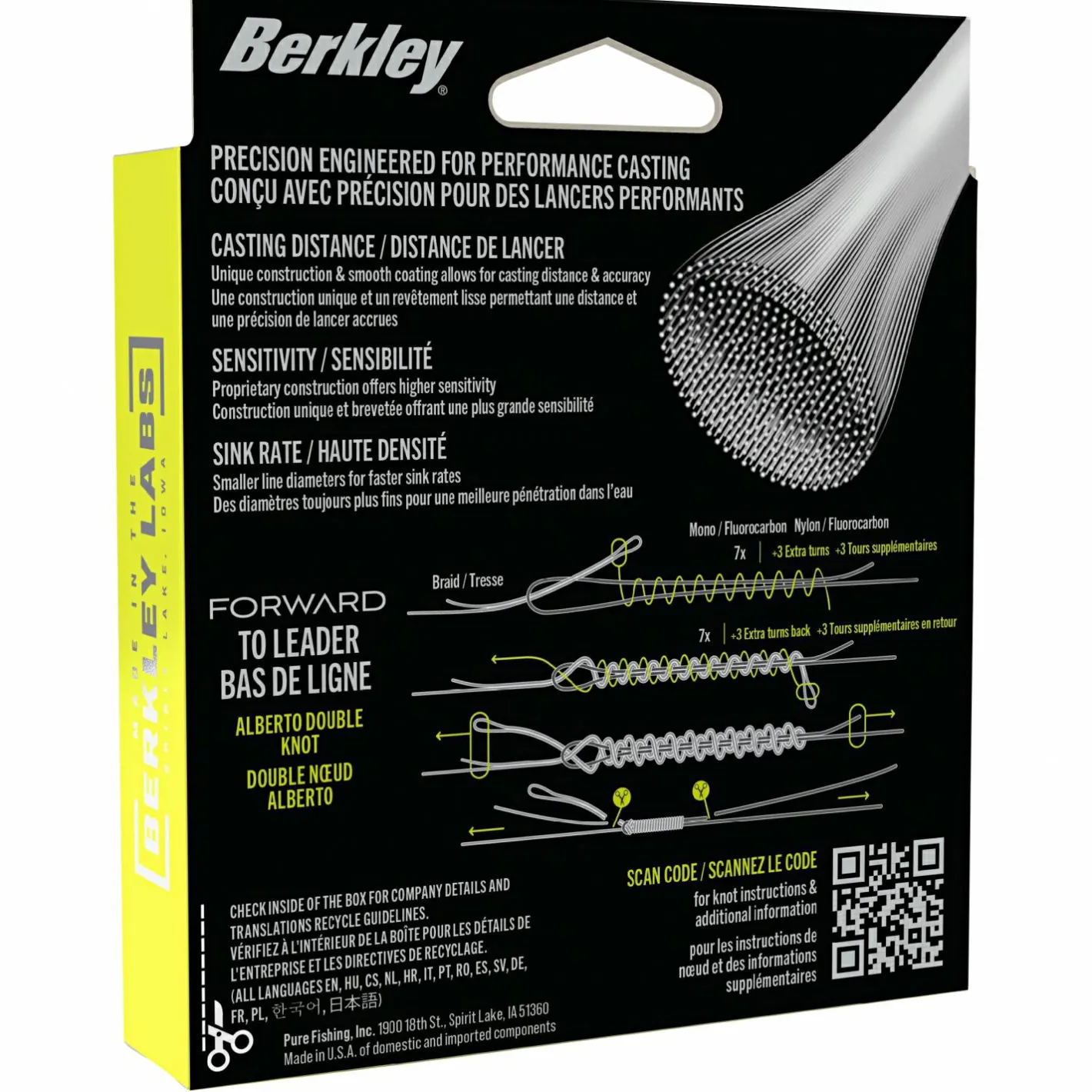 Berkley Monofile Schnüre<Forward (Flame Green, 150 m)