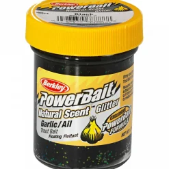 Discount Berkley PowerBait® Natural Glitter Trout Bait (Garlic Black Glitter)