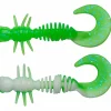 Outlet Berkley PowerBait Power Curly (Spring Green/White)
