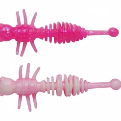 Hot Berkley PowerBait Power Larvae (Pink/White)