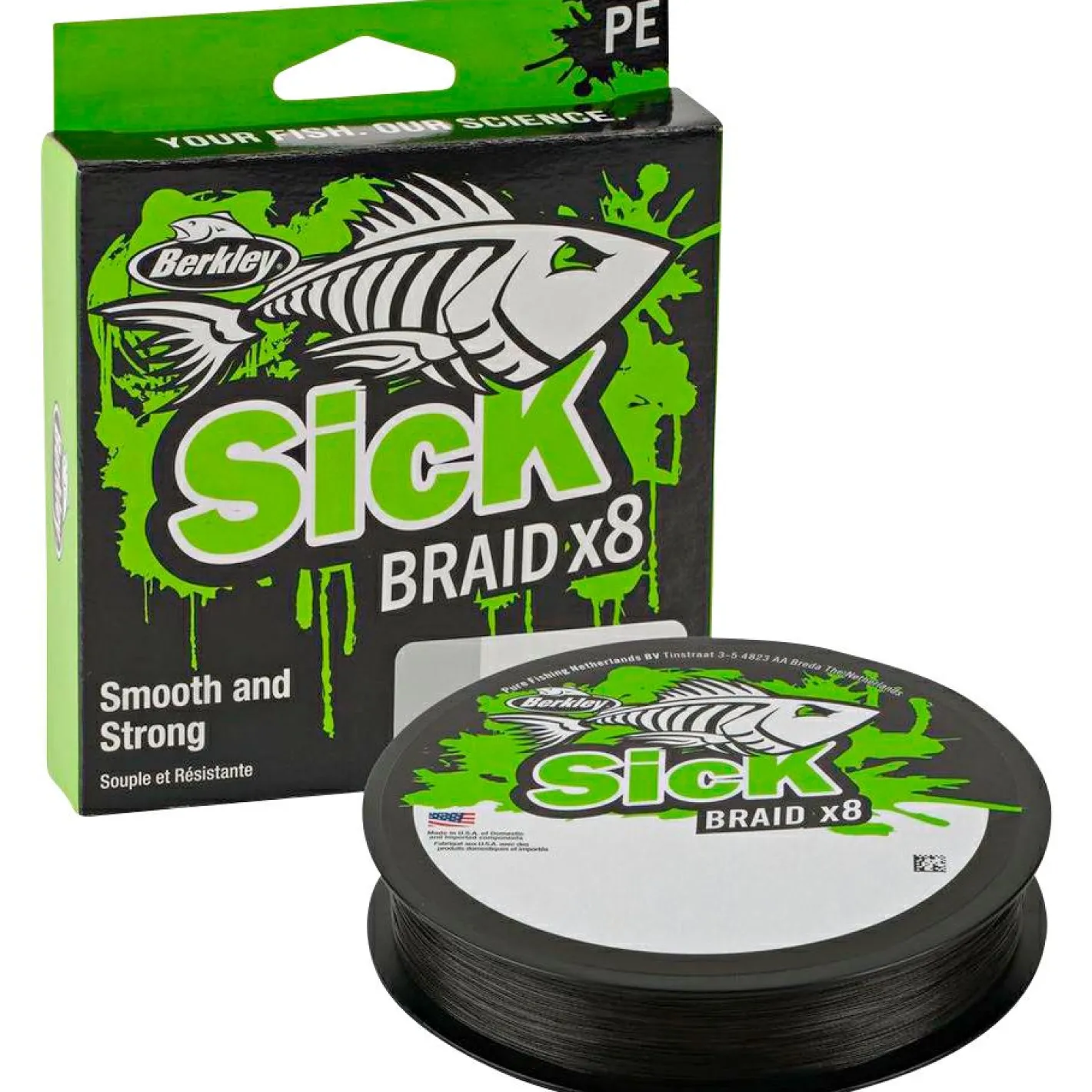 Berkley Geflochtene Schnüre<Sick Braid x8 (150 m, Black)