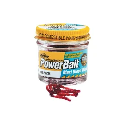 Berkley Raubfischangeln Kunstköder|Gummiköder ·Gummimaden & Gummiwürmer<Soft Baits PowerBait Maxi Blood Worms (Zuckmückenlarven)