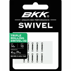 BKK Angelwirbel & Snaps<Triple Rolling Swivel-32