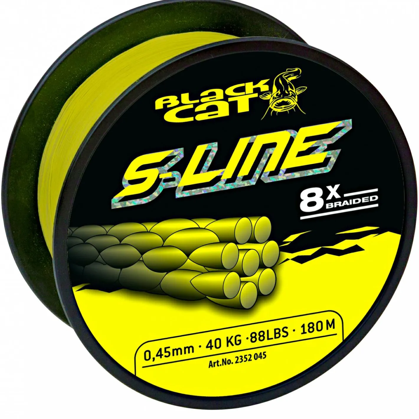 New Black Cat Angelschnur Cat S-Line gelb (180-300 m)