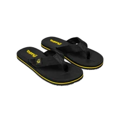 Black Cat Outdoor- & Angel-Sandalen<Flip-Flops Slippers (Black/Yellow)