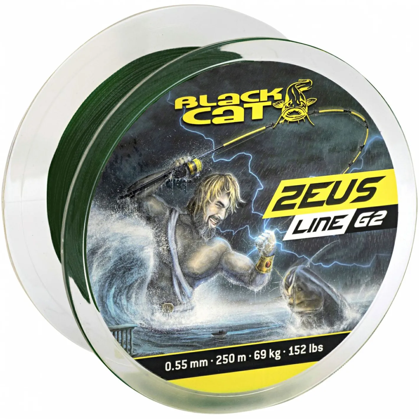 Hot Black Cat Wallerschnur Zeus Line G2, 250 m