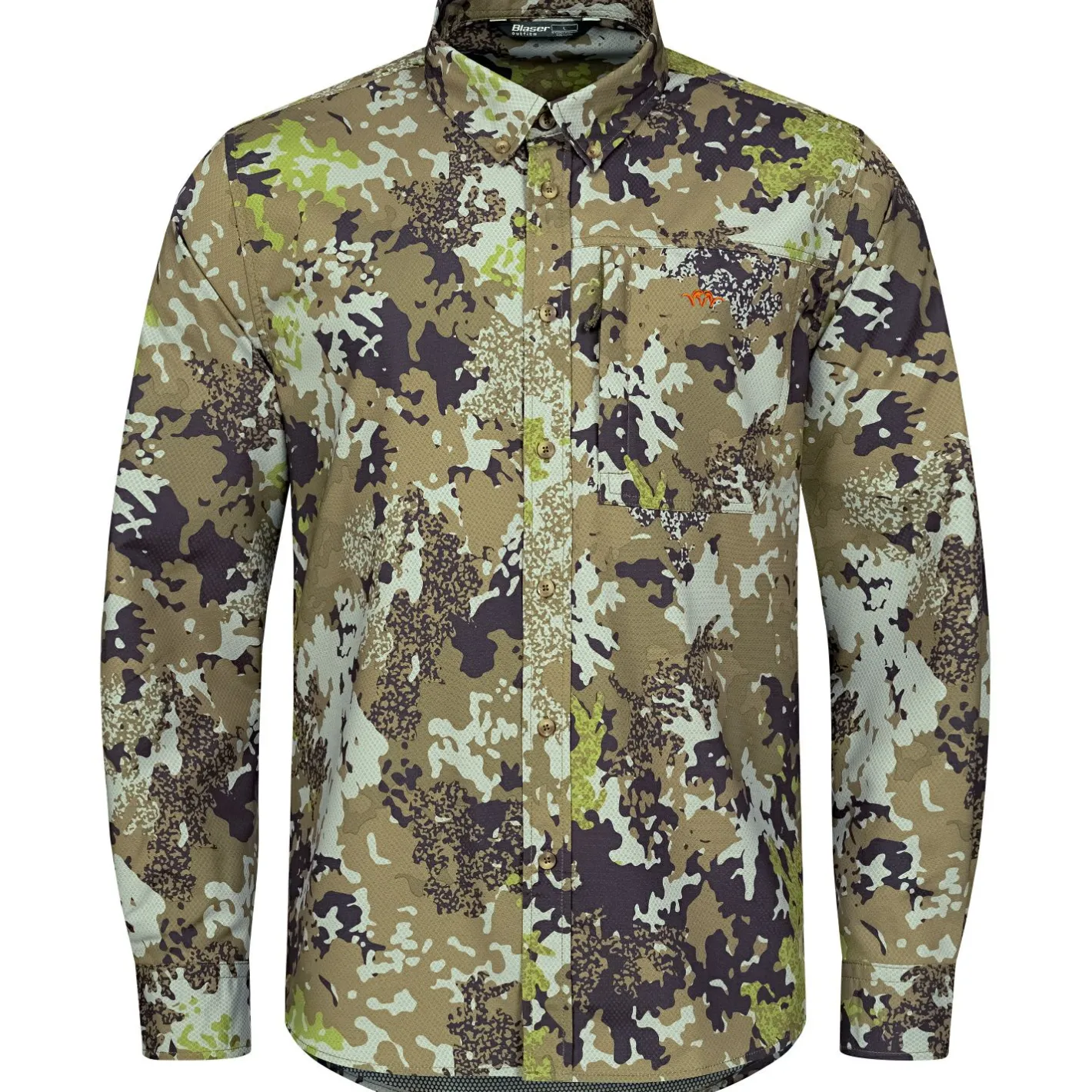 Blaser Tarnjacken & Tarnwesten<AirFlow Hemd Herren (Huntec Camouflage)