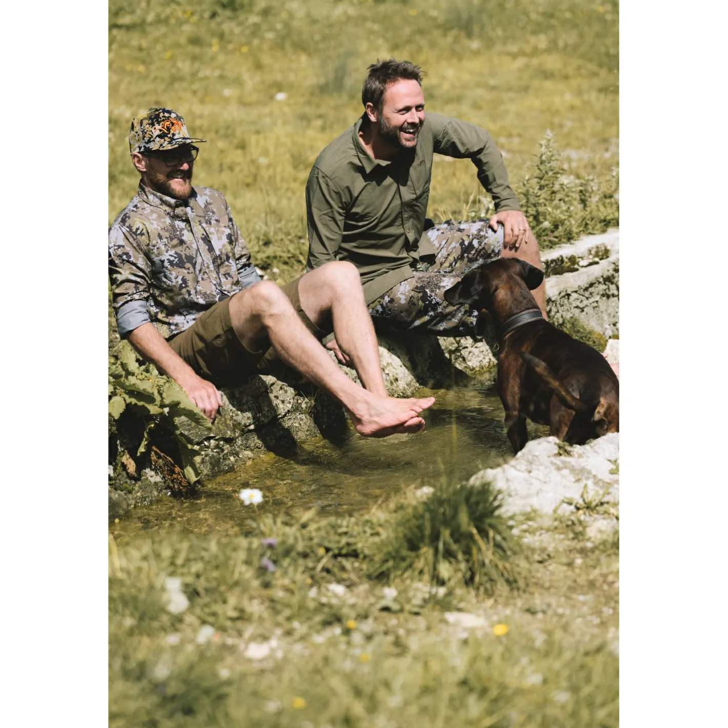 Blaser Tarnjacken & Tarnwesten<AirFlow Hemd Herren (Huntec Camouflage)