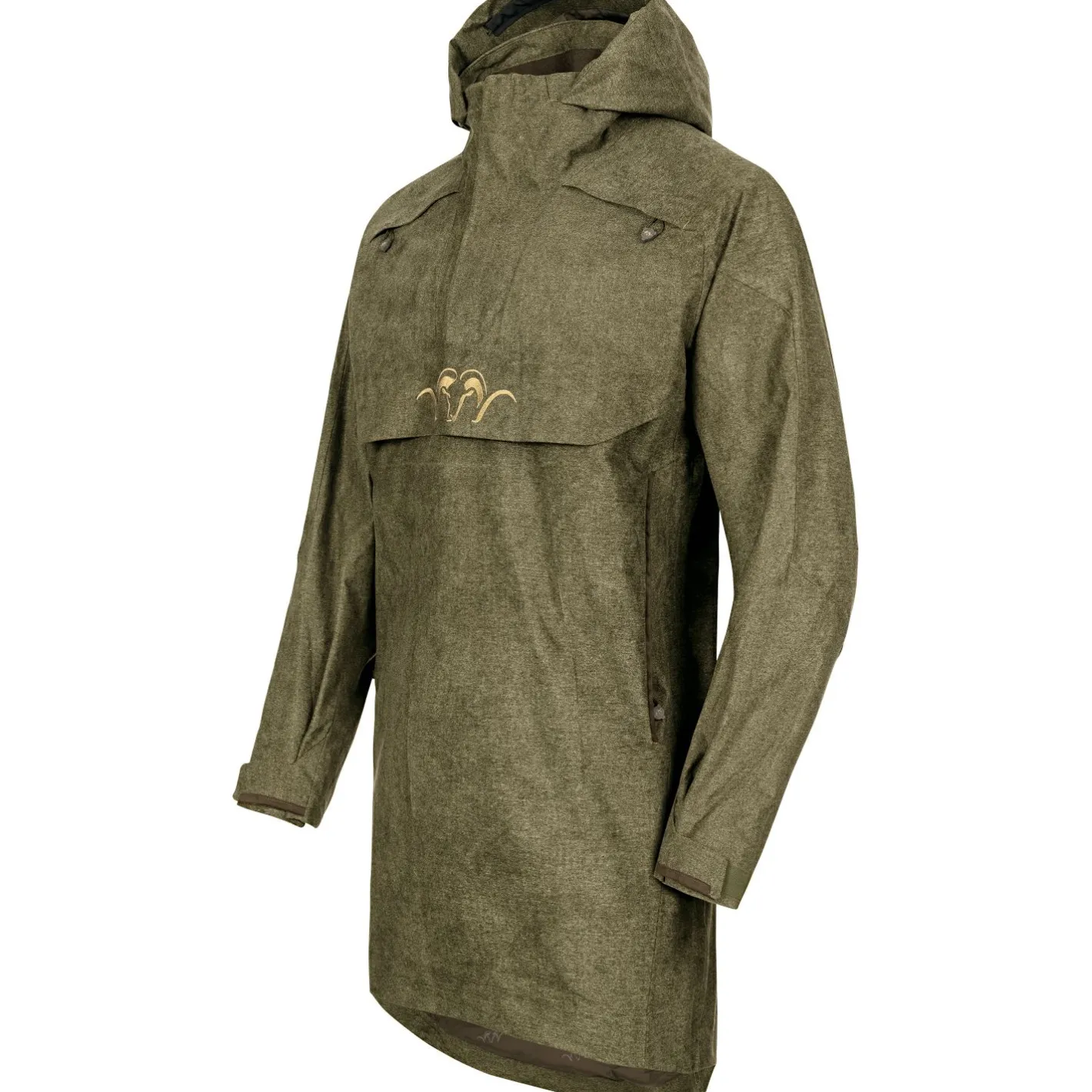 Outlet Blaser Laurent Smock Vintage Outdoorjacke Herren (Olive Mélange/Schwarz)