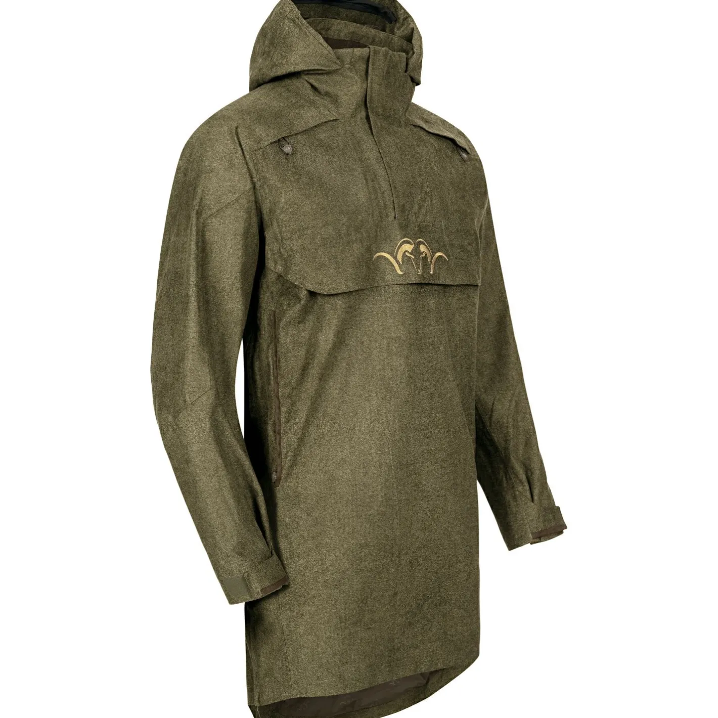 Outlet Blaser Laurent Smock Vintage Outdoorjacke Herren (Olive Mélange/Schwarz)