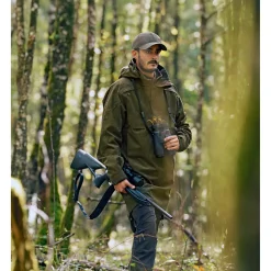 Outlet Blaser Laurent Smock Vintage Outdoorjacke Herren (Olive Mélange/Schwarz)