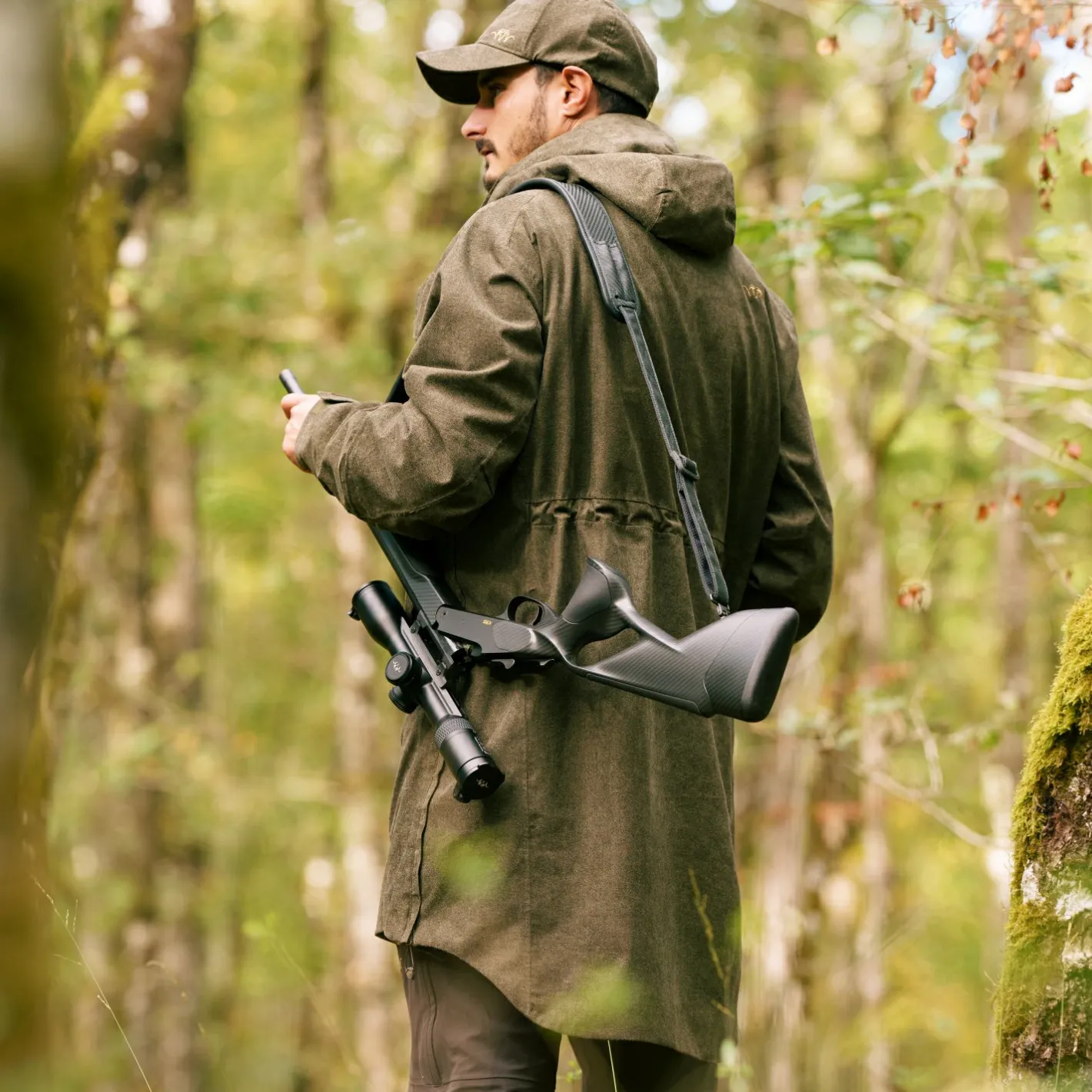 Outlet Blaser Laurent Smock Vintage Outdoorjacke Herren (Olive Mélange/Schwarz)