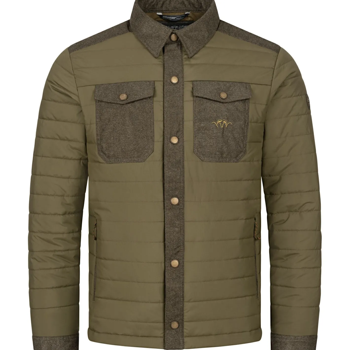 Blaser Outdoor- & Angel-Jacken<Ron Isolations Shacket Steppjacke Herren (Dunkel Oliv)