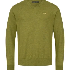 Hot Blaser V-Neck Merino Sweater Herren (Vivid Grün)