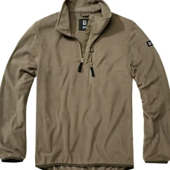 Brandit Angelpullover & -Strickjacken<Fleece Troyer Herren (Olive)