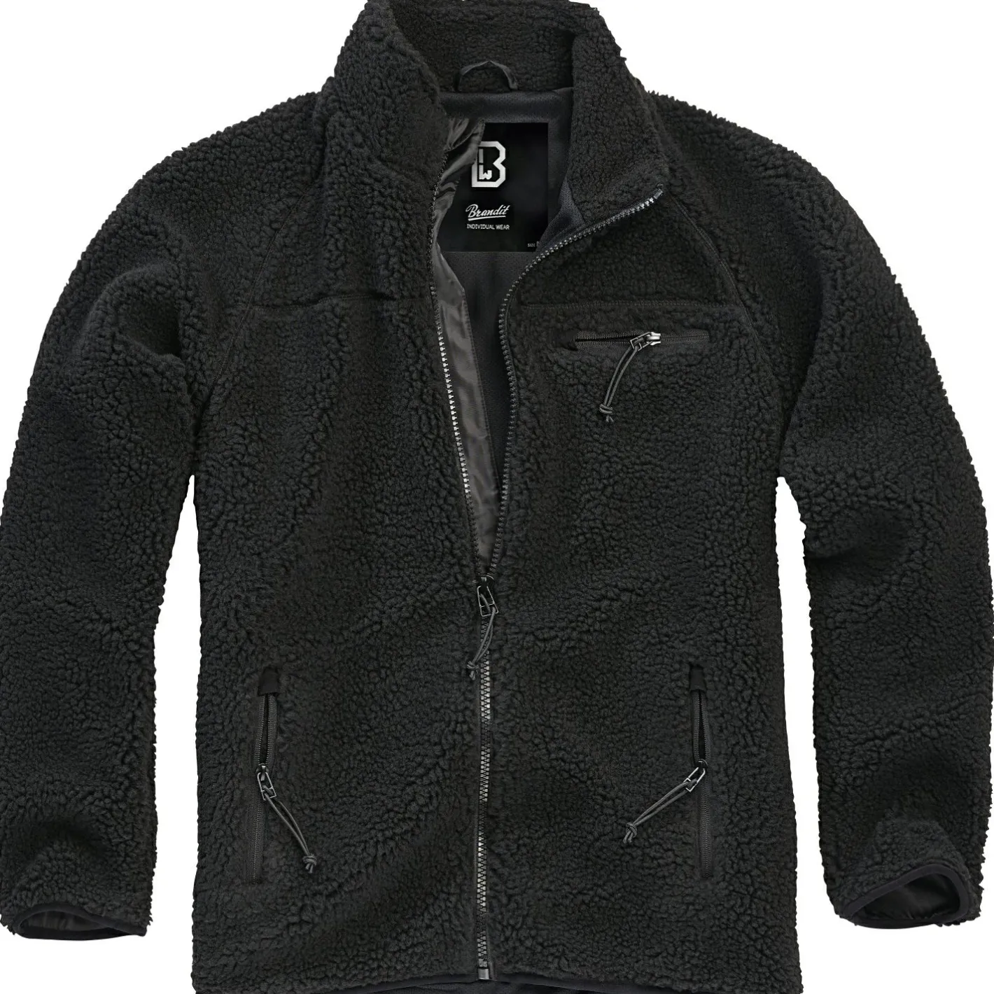 New Brandit Teddyfleece Jacket Herren (Black)