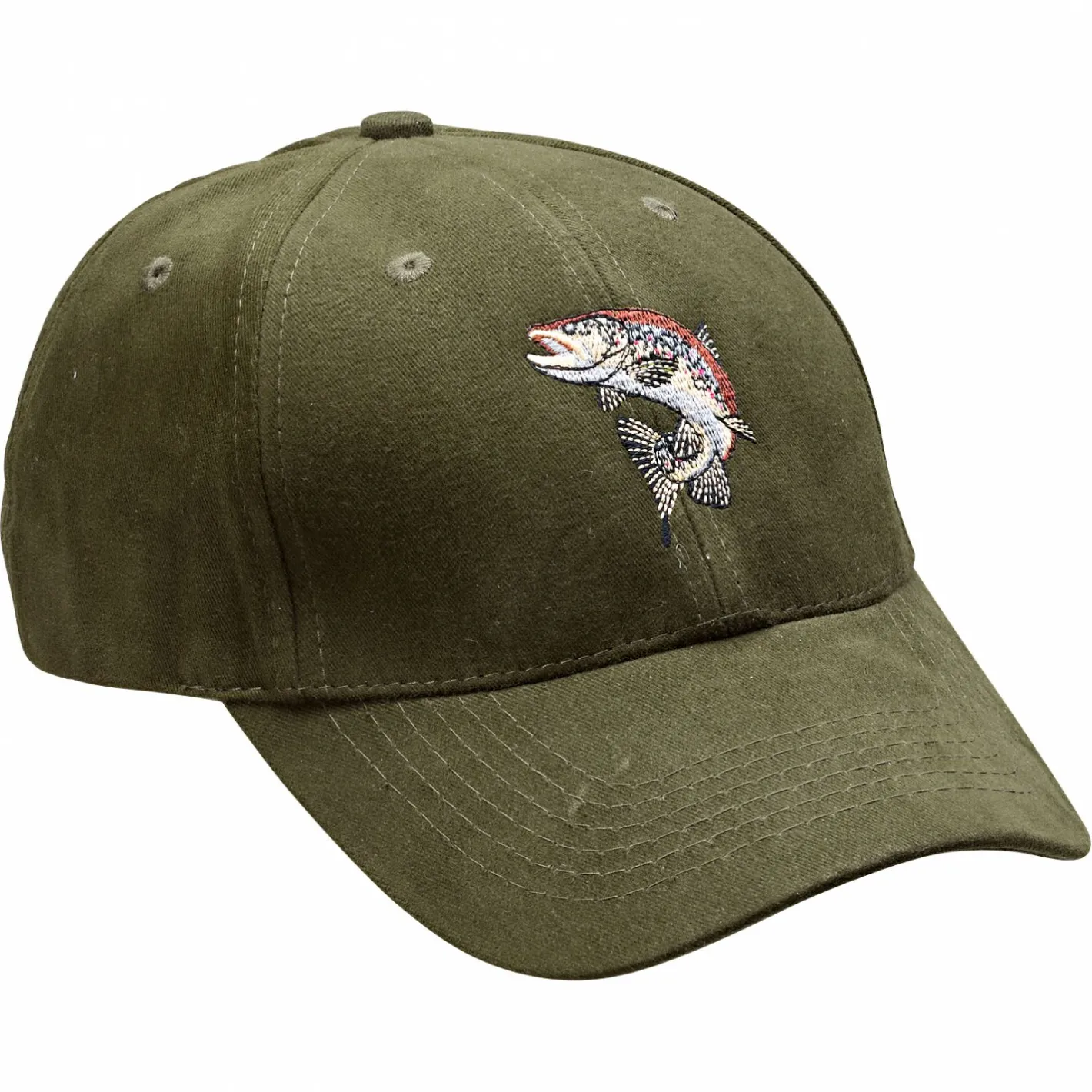 Online Cap "Bachforelle" Unisex (Oliv)