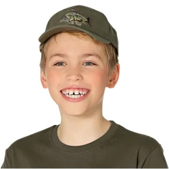 Kinder-Bekleidung<Cap "Karpfen" Kinder (Oliv)