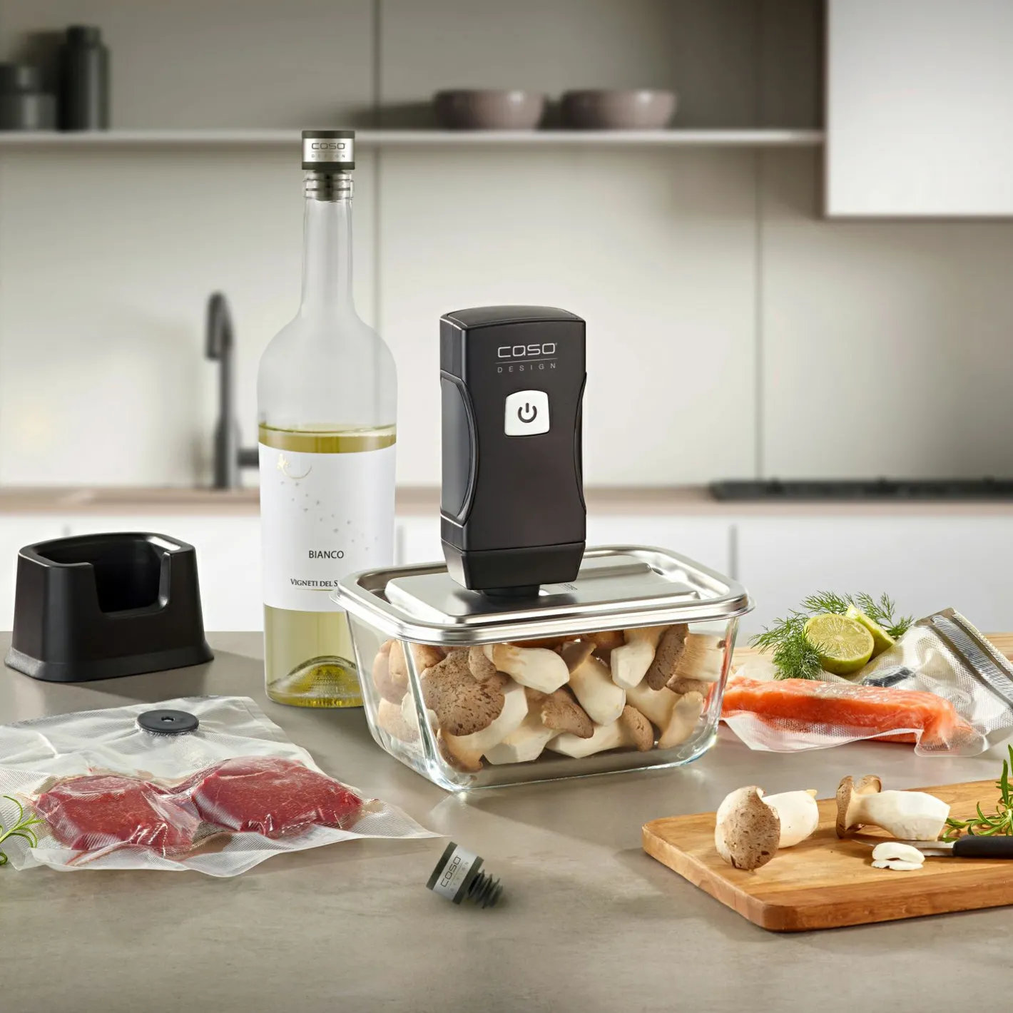 Caso Design Vakuumiergeräte & Vakuumierzubehör<Vacu OneTouch Pro Set