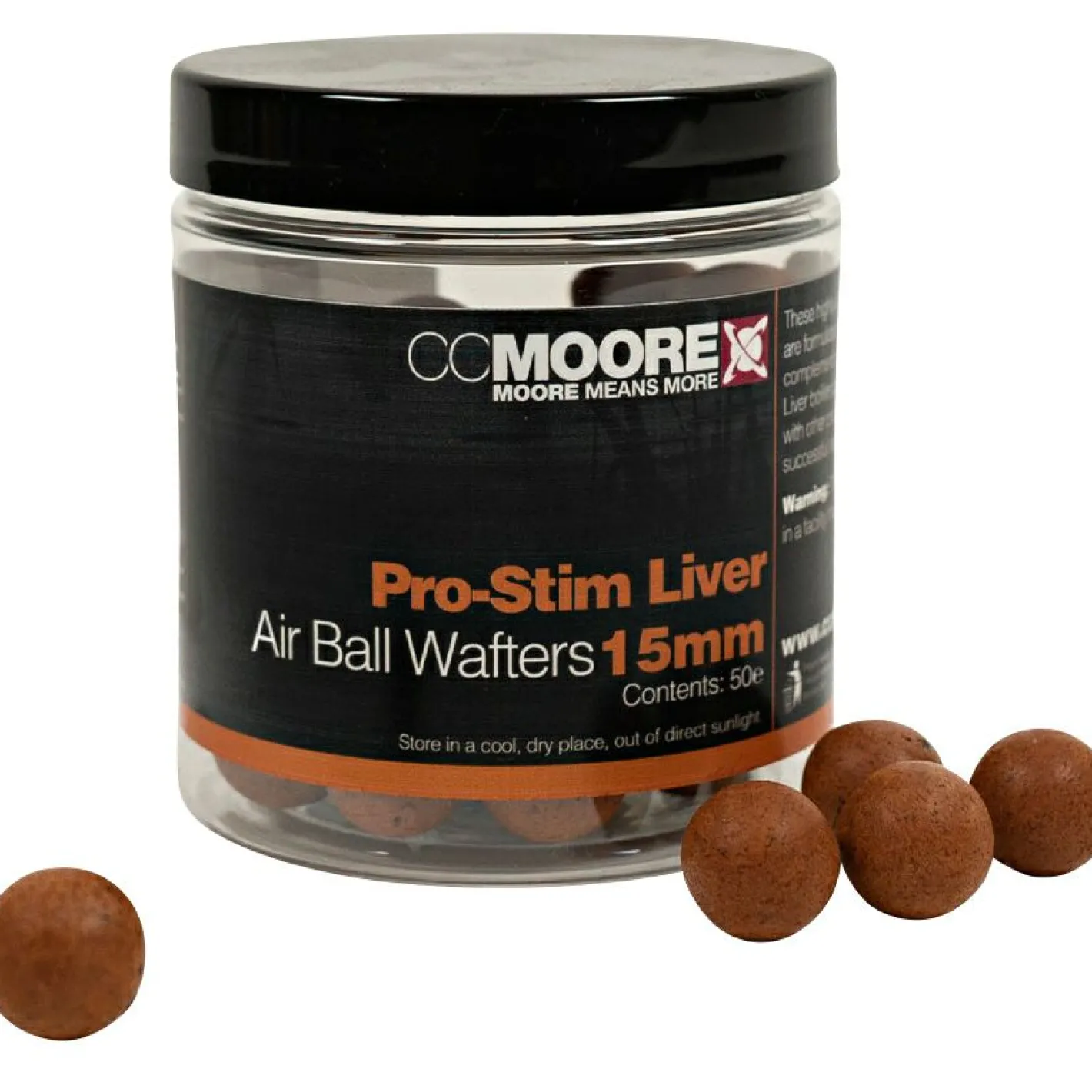 CCMoore Karpfenfutter·Boilies & Popup Boilies|Karpfenfutter<Air Ball Wafters (Pro-Stim Liver)