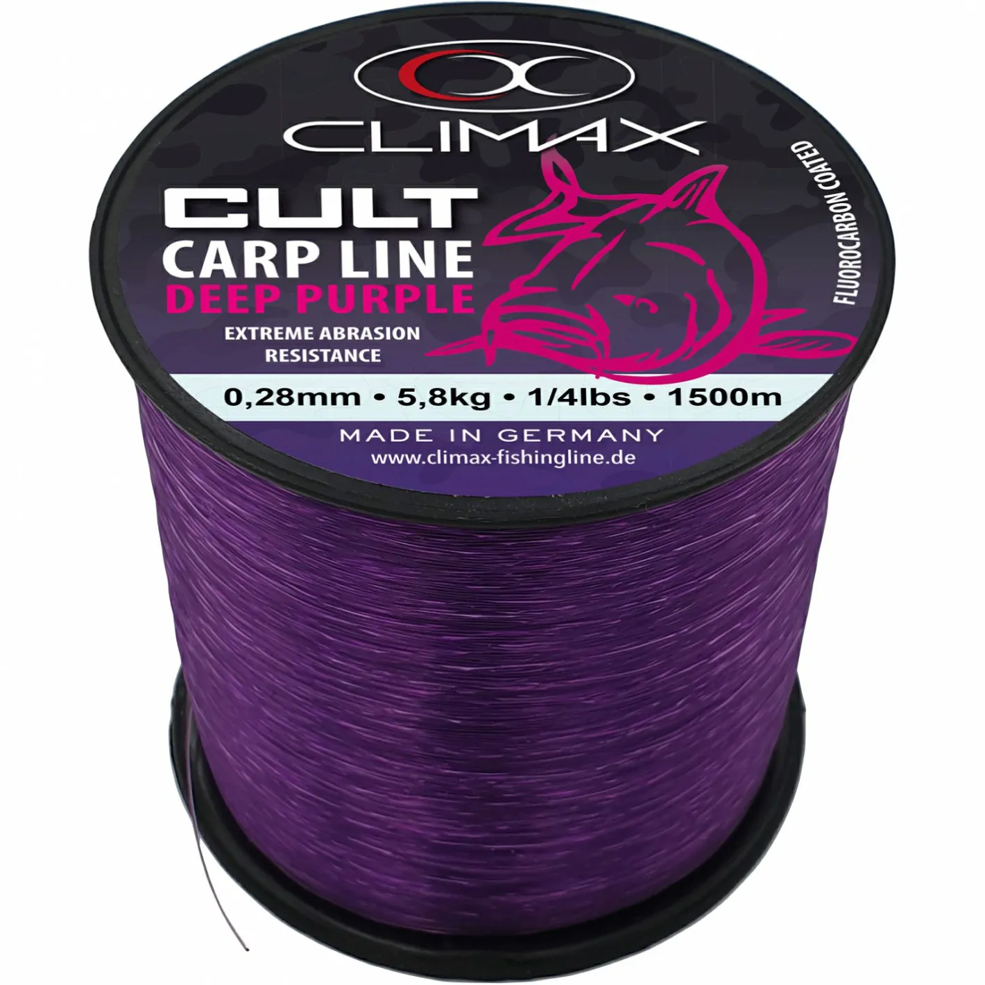 Climax Karpfenschnüre|Karpfenschnüre<Angelschnur Cult Carp Deep Purple Monofil (dunkellila)