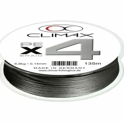 Climax Geflochtene Schnüre<PE X4 (Grau)