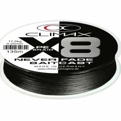 Climax Geflochtene Schnüre<PE X8 Neverfade Baidcast (schwarz)