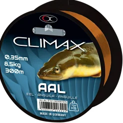 Climax Aalschnüre|Monofile Schnüre<Zielfischschnur Aal (braun)