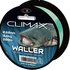 Climax Wallerschnüre<Zielfischschnur Wels (grün, 200 m)