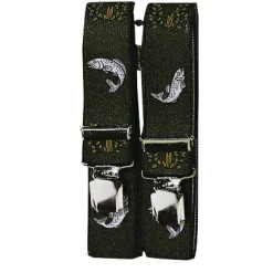 Best Clip-Hosenträger "Forelle" Unisex (Oliv)